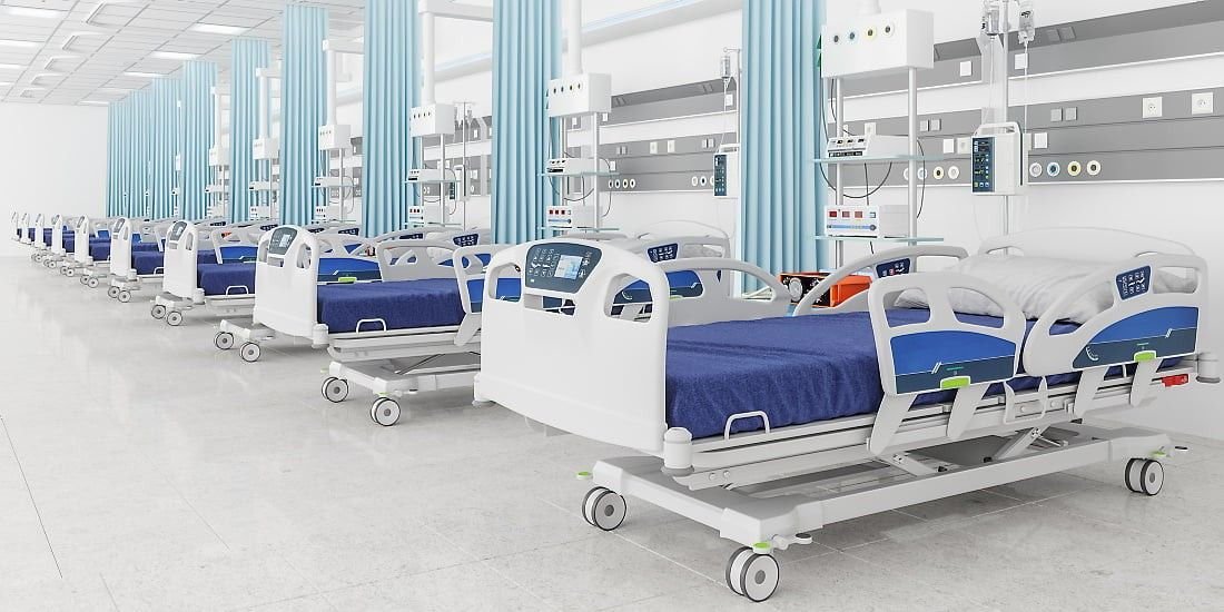 Modern hospital ward with electric beds Kenya
